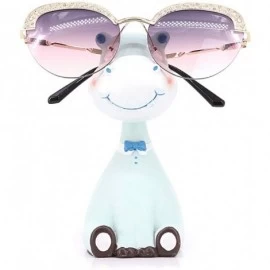 Round Fashion Round Metal Frame Sparkling Crystal Sunglasses UV Protection Eyewear Oversized - Pink - CC1906SE8KU $11.77