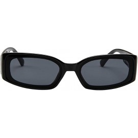 Wrap Classic Design Sunglasses Unisex Lightweight Fashion Sunglasses Square Sunglasses - Black - C618TM5706Q $17.55