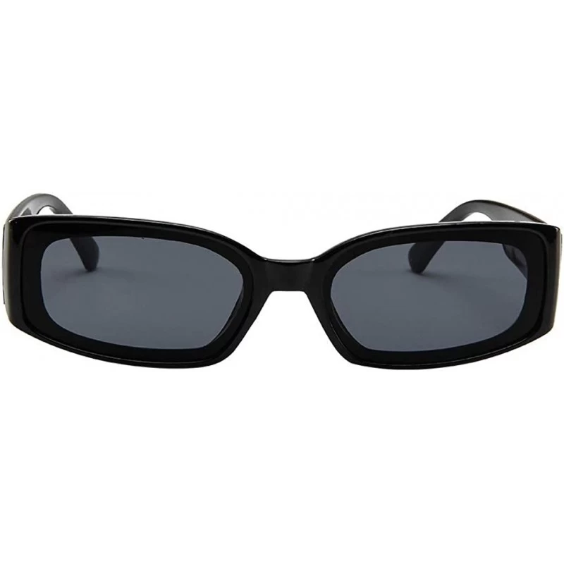 Wrap Classic Design Sunglasses Unisex Lightweight Fashion Sunglasses Square Sunglasses - Black - C618TM5706Q $17.78