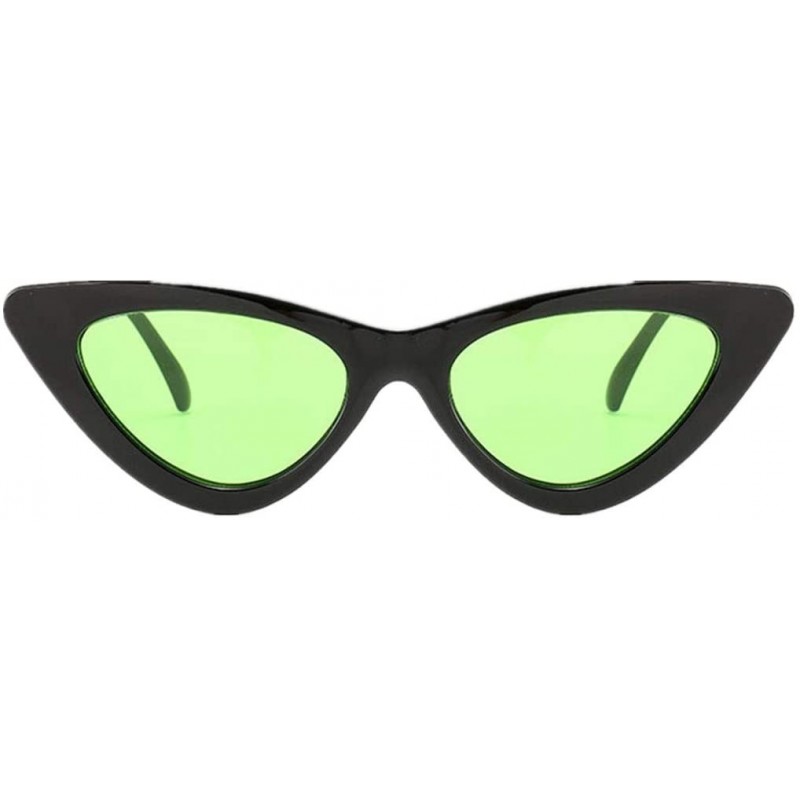 Cat Eye Sunglasses-SFE Women Fashion Cat Eye Shades Sunglasses Integrated UV Candy Colored Glasses Classic (Green E) - C118OT...