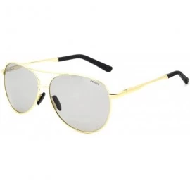 Aviator Men's Aviator Color Photochromic Polarized Sunglasses Anti-glare UV400 Protection - CD18T0W2ZH3 $25.10