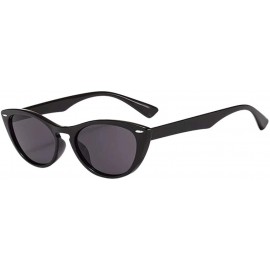 Shield Classic Fashion Cat Eyes Sunglasses Retro Eyewear UV Radiation Protection For Women Unisex - A - CI196M89KX2 $18.89