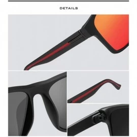 Oversized Polarized Sunglasses for Men Women Driving Fishing Mens Sunglasses Rectangular Vintage Sun Glasses - CP18WSCO845 $9.85