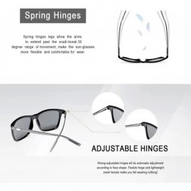 Round Polarized Sunglasses for Men/Women Retro Square Al-Mg Metal Sun glasses Driving UV Protection - CR18R7OE2Y6 $9.30