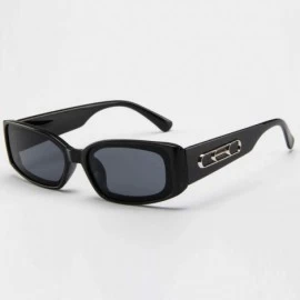 Wrap Classic Design Sunglasses Unisex Lightweight Fashion Sunglasses Square Sunglasses - Black - C618TM5706Q $9.70