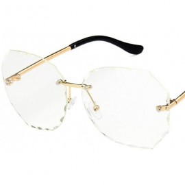 Square Unisex Sunglasses Fashion Pink Drive Holiday Polygon Non-Polarized UV400 - White - CO18RH6T9UD $10.05