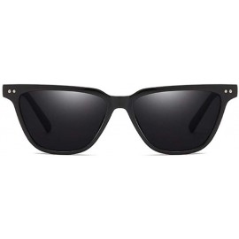 Cat Eye Cat Eye Sunglasses Women Coating Mirror Sexy Cateye Sun Glasses For Female UV400 Women's Glasses - Redgray - C81998Y3...
