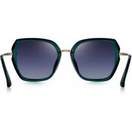 Oversized Polarized Sunglasses for Women-UV400 Lens Sunglasses for Female Ladies Fashionwear Polarized Sun Eye Glass - C518RX...