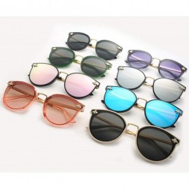 Aviator sunglasses-Fashion UV Protection sunglasses for Men Women vintage glasses retro sunglasses sunglasses round - C - CX1...