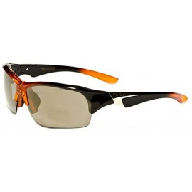 Sport 2014 New Men's Women's Triathlon Cycling Biking Sports Sunglasses-XL7845 (Black Orange) - CC11JU6UG4R $21.82