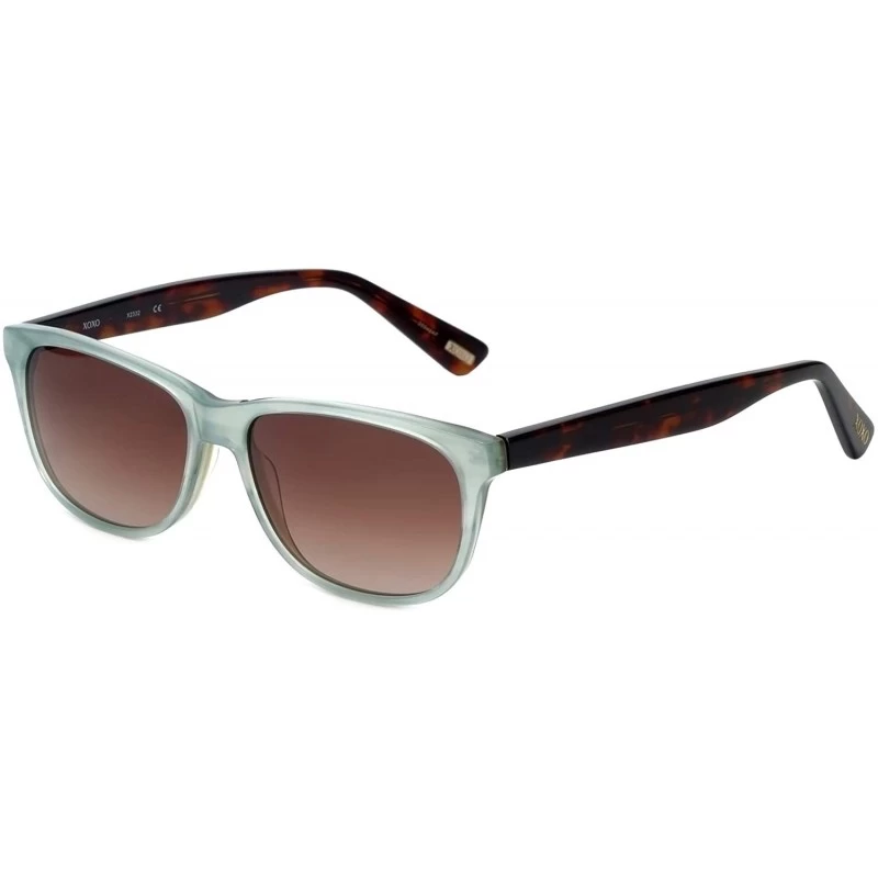 Wayfarer Designer Sunglasses X2332 in Blue with Brown Lenses - CU11CWIME1N $38.29