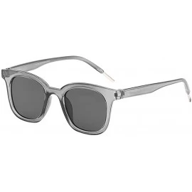Aviator Polarized Sunglasses Vintage Round Sunglasses for Women/Men Classic Retro Designer Style - Gray - CM18UIHIIH5 $10.83