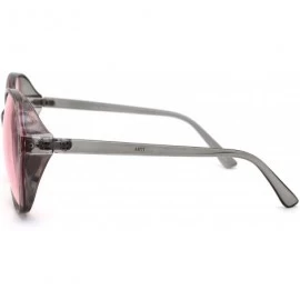 Butterfly Womens Oversize Chic Butterfly Designer Diva Sunglasses - Slate Pink - CD18YD0KL4L $19.81