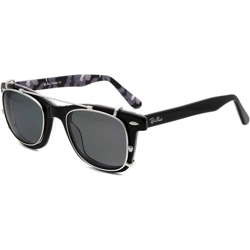Aviator men women & teenager clip-on sunglasses with wide vision Non-Prescription eyewear-double function - CQ18H592ER2 $28.43