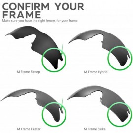 Shield Replacement Lenses + Rubber for Oakley M Frame Heater - 34 Options Available - CQ1265HALFB $24.09