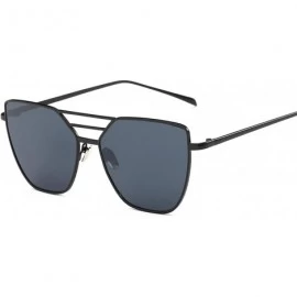 Square Metal Luxury Vintage Coated Mirror Sunglasses Women Er Fashion Retro Trand Sun Glasses Uv400 Oculos - Silver - CX199CN...