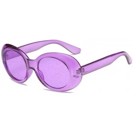 Round Kaleidoscope Glasses Transparent Goggles Sunglasses Women's Marine Small Oval Glasses - C4 - C31907U3A2T $32.59