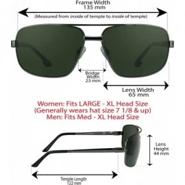 Aviator Square Aviator Polarized Bifocal Sunglasses for Men. Nearly Invisible Line Readers - Smoke - CG11M1OM9UJ $41.69