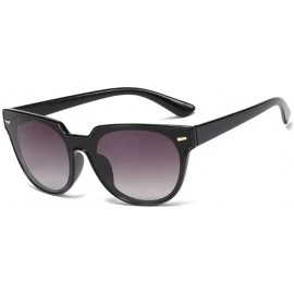 Rimless Classic Square Aviator Sunglasses Vintage Retro UV400 Everyday Sun Shades Unisex - Black / Gradient Grey - C3194ER0RD...