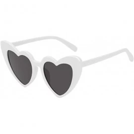 Cat Eye Heart-Shaped Sunglasses Women Vintage Black Pink Red Heart Shape Sun Glasses - C3 - C2189NNO6OX $19.80
