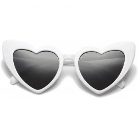 Cat Eye Heart-Shaped Sunglasses Women Vintage Black Pink Red Heart Shape Sun Glasses - C3 - C2189NNO6OX $8.29