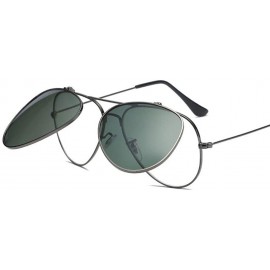 Goggle Polarized Sunglasses Double Layer Driving Dual Use - C018X8SS776 $47.28