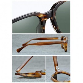 Oval Johnny Depp Tony Stark Oval Sunglasses Fashion Men Women Vintage Sunglasses Transparent Sunglasses Gradation Lens - C518...