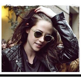 Oval Johnny Depp Tony Stark Oval Sunglasses Fashion Men Women Vintage Sunglasses Transparent Sunglasses Gradation Lens - C518...