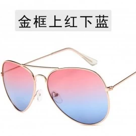 Semi-rimless Retro Round Oversized Sunglasses Men Transparent Dazzle Sun Glasses Women Vintage Metal Frame Eyewear UV400 - 5 ...