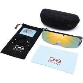 Wrap Polarized Flip up Sunglasses Fit Over Glasses UV400 Fitover Sunglasses for Man and Woman - CW194EWMO89 $18.03