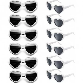 Wayfarer Dozen Pack Heart Sunglasses Party Favor Supplies Holiday Accessories Collection - Adult White - CX18G7EEDW4 $23.02