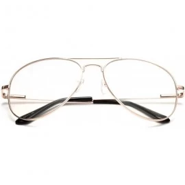 Aviator Clear Aviator Fun Costume Eye Glasses Classic Vintage Fun Props Clear Lenses Frames - CC185QDRC8S $10.58