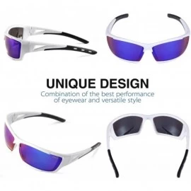 Goggle Polarized Sports Sunglasses for men women Cycling running driving Baseball Fishing Golf Superlight Frame - CQ18RLKAG7S...