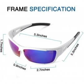 Goggle Polarized Sports Sunglasses for men women Cycling running driving Baseball Fishing Golf Superlight Frame - CQ18RLKAG7S...