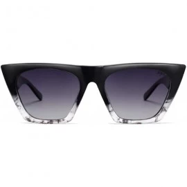 Rectangular Retro Square Cateye Polarized Women Sunglasses Trendy Style BELLA SJ2115 - CZ199LGY32C $14.76