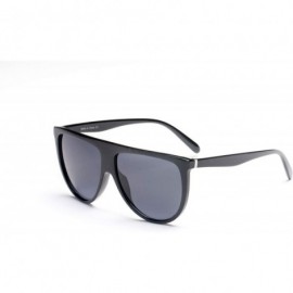 Goggle Women Round Fashion Sunglasses - Black - C918WU6LZSU $38.01