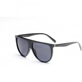 Goggle Women Round Fashion Sunglasses - Black - C918WU6LZSU $20.00