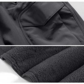 Sport Men's Ski Pants-Snow Ski Tactical Fleece Lining Softshell Winter Pants Trousers - Sand - CU18OSM02H4 $59.90
