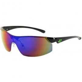 Sport New High Performance Triathlon Style Sports Metal Frame Sunglasses SS1348 - Green - CQ11J49OHK9 $12.04