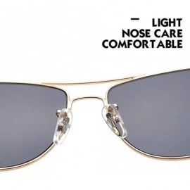 Sport Mens Womens Metal Frame Sunglasses Ocean Color Unisex Eyeglasses for Summer - Silver&yellow - CD1808947OT $13.80