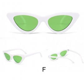 Cat Eye Retro Vintage Fashion Cat Eye Sunglasses for Women Goggles Plastic Frame (F) - F - CO199AQA0XY $10.39