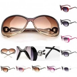 Goggle Sunglasses Vintage Glasses Shades Eyewear Retro Oversized Square Sunglasses for Women with Flat - B - CB19075LZQA $8.02