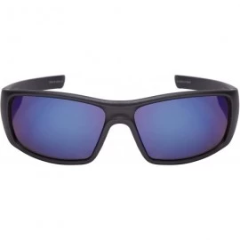 Sport Men's Full Frame Sports Sunglasses w/Color Mirror Lens 570080-REV - Matte Grey - CB12FTCOWVN $8.18