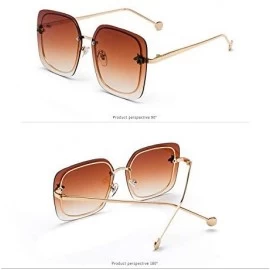 Rectangular Aviator Polarized Sunglasses UV Protection Glasses HD Mirrored Lenses for Women Men with Case Designer Style - CV...