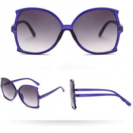 Semi-rimless Women Man Vintage Big Frame Irregular Shape Sunglasses Eyewear Retro Unisex - E - CR18TLXQSCY $6.35