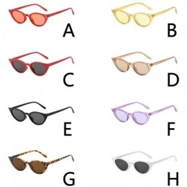 Goggle Women Man Vintage Cat Eye Irregular Shape Sunglasses-Eyewear Retro Unisex - G - CP18Q537M4Q $10.76