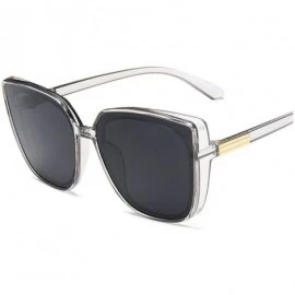 Square Cateye Designer Sunglasses Women 2019 Retro Square Glasses Women/Men Luxury Oculos De Sol - Gray Gray - CK199CDUDTH $5...