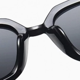 Square Cateye Designer Sunglasses Women 2019 Retro Square Glasses Women/Men Luxury Oculos De Sol - Gray Gray - CK199CDUDTH $2...