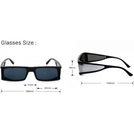 Sport Fashionable Lady Sunglasses Personality Square Box Shot Glasses - 4 - C0190KX3XSW $26.99