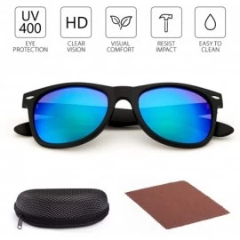 Aviator Classic Sunglasses Protection Mirrored - Revo Green Mirrored - C412E5OITTH $10.64
